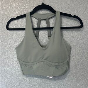 Gymshark Whitney Simmons Longline Sports Bra Leaf Green size small